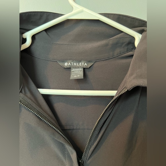 Athleta Brooklyn Wide Leg Jumpsuit - Black - Size 12P - Picture 5 of 7